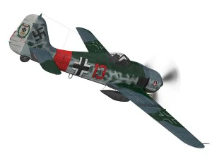 focke wulf - fw190 a7 - red 13 3D Model