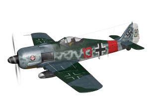 focke wulf - fw190 a7 - red 13 3D-Modell