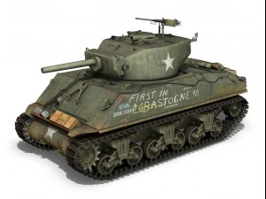 m4a3e2 - sherman jumbo - cobra king 3D Model