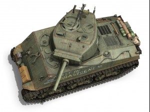 m4a3e2 - sherman jumbo - cobra king 3D Model