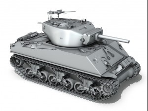 m4a3e2 - sherman jumbo - cobra king 3D Model