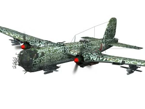 heinkel he-177 a-5 - greif - 6njm Modelo 3D