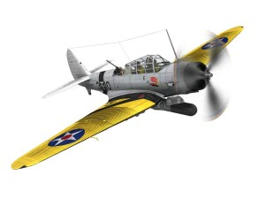 Douglas tdb-1 devastatore - 3t10 Modello 3D