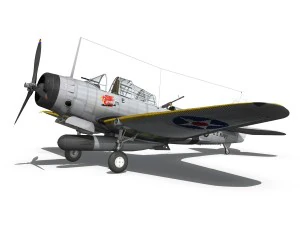 Douglas tdb-1 devastatore - 3t10 Modello 3D