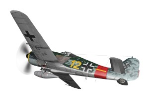 focke wulf - fw190 a8 - yellow 12 3D Модель