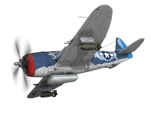 republic p-47m thunderbolt - darling dottie 3D Model