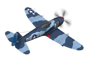 republic p-47m thunderbolt - darling dottie 3D Model