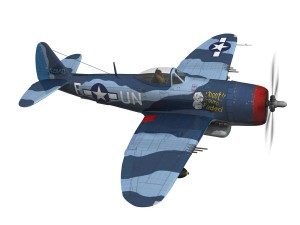 republic p-47m thunderbolt - darling dottie 3D Model