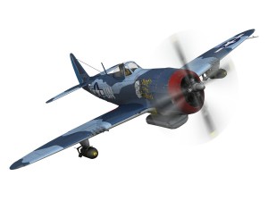 republic p-47m thunderbolt - darling dottie 3D Model