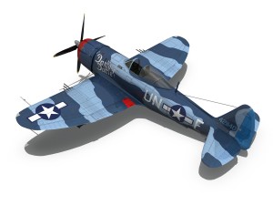 republic p-47m thunderbolt - darling dottie 3D Model