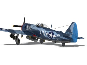 republic p-47m thunderbolt - darling dottie 3D Model