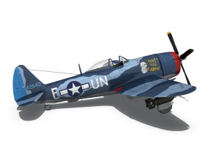 republic p-47m thunderbolt - darling dottie 3D Model
