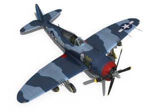 republic p-47m thunderbolt - darling dottie 3D Model