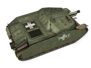 43m zrinyi ii - 1rd battery 13 3D Model