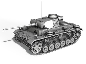 pzkpfw iii - panzer 3 - ausfl - 223 Modelo 3D
