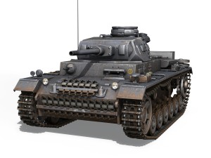 pzkpfw iii - panzer 3 - ausfj - 1k 3D 모델