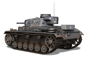 pzkpfw iii - panzer 3 - ausfj - 1k 3D 모델