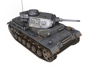 pzkpfw iii - panzer 3 - ausfj - 1k 3D 모델