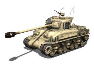 m51 - israel super sherman - 1 Modèle 3D