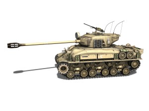 m51 - israel super sherman - 1 Modèle 3D