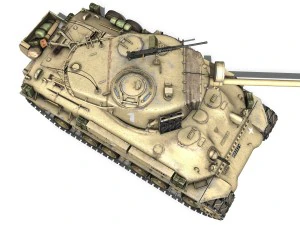 m51 - israel super sherman - 1 3D Model