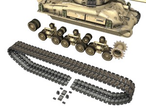 m51 - israel super sherman - 1 Modèle 3D