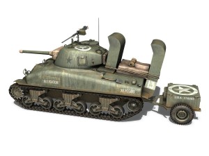 m4a1 sherman - alligator 3D-Modell