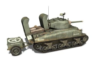 m4a1 sherman - alligator 3D Model