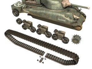 m4a1 sherman - alligator 3D-Modell