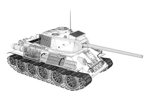 t-34 85 - soviet medium tank - 239 3D Model