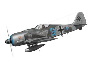 focke wulf - fw190 a8 - blue 8 3D Model