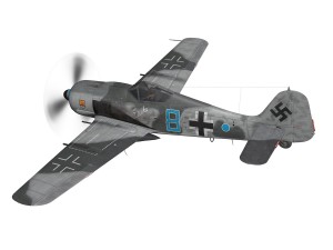 focke wulf - fw190 a8 - blue 8 3D Model