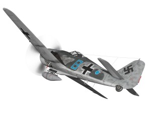 focke wulf - fw190 a8 - blue 8 3D Model