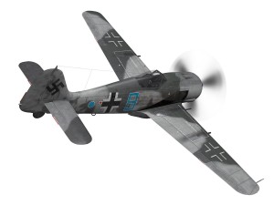 focke wulf - fw190 a8 - blue 8 3D Model