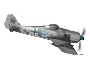 focke wulf - fw190 a8 - blue 8 3D Model
