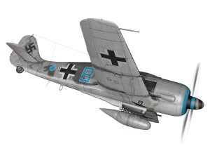 focke wulf - fw190 a8 - blue 8 3D Model