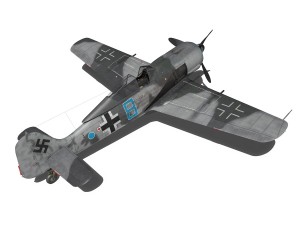 focke wulf - fw190 a8 - blue 8 3D Model