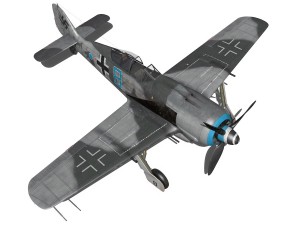 focke wulf - fw190 a8 - blue 8 3D Model