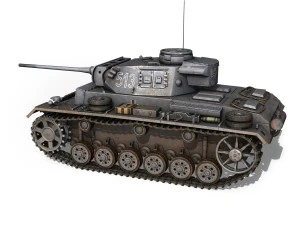 pzkpfw iii - panzer 3 - ausfm - 513 3D Model