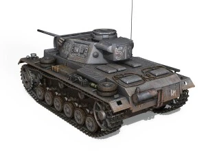 pzkpfw iii - panzer 3 - ausfm - 513 3D Model