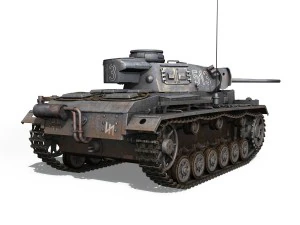 pzkpfw iii - panzer 3 - ausfm - 513 3D Model