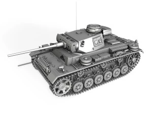 pzkpfw iii - panzer 3 - ausfm - 513 3D Model