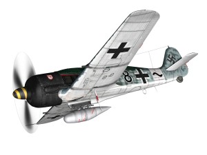 focke wulf - fw190 a8 - black 8 Modelo 3D
