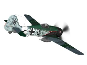 focke wulf - fw190 a8 - black 8 3D Model