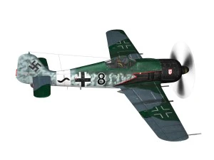 focke wulf - fw190 a8 - black 8 3D Model