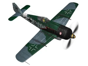 focke wulf - fw190 a8 - black 8 3D Model