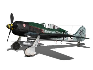 focke wulf - fw190 a8 - black 8 Modelo 3D
