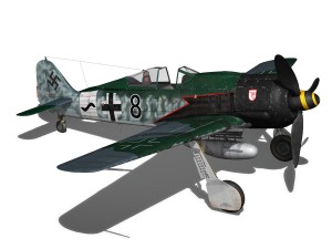 focke wulf - fw190 a8 - black 8 Modelo 3D