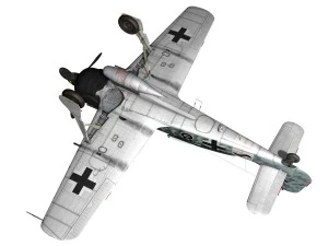 focke wulf - fw190 a8 - black 8 3D Model