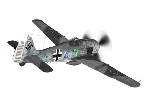focke wulf - fw190 a8 - blue 4 Model 3D